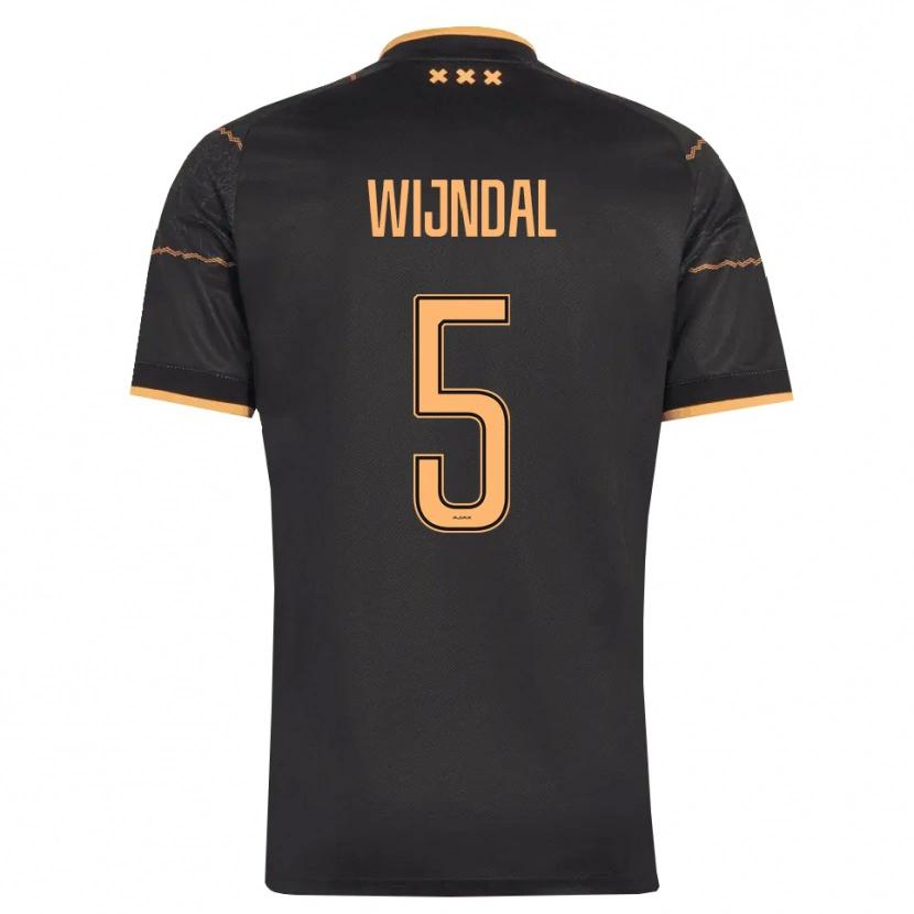 Danxen Femme Maillot Owen Wijndal #5 Noir Orange Tenues Extérieur 2026/27 T-Shirt