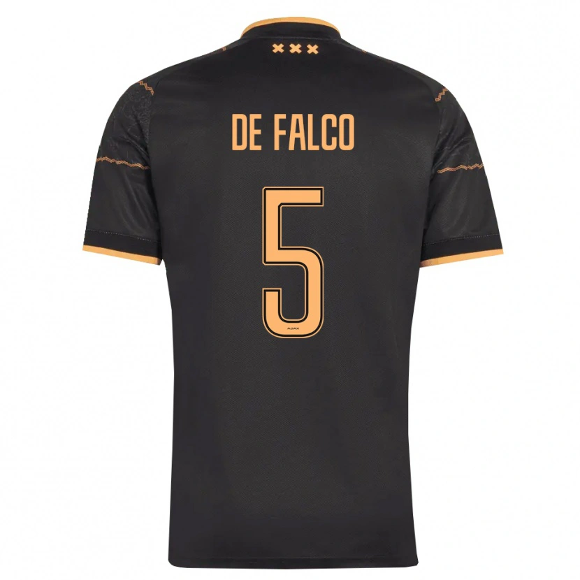 Danxen Femme Maillot Sinclair De Falco #5 Noir Orange Tenues Extérieur 2026/27 T-Shirt