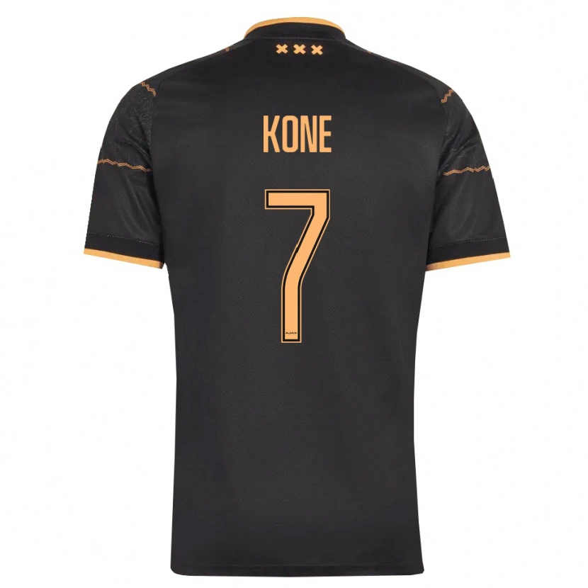 Danxen Femme Maillot Samory Kone #7 Noir Orange Tenues Extérieur 2026/27 T-Shirt