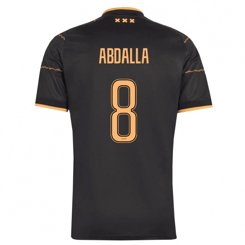 Danxen Femme Maillot Mohamed Abdalla #8 Noir Orange Tenues Extérieur 2026/27 T-Shirt