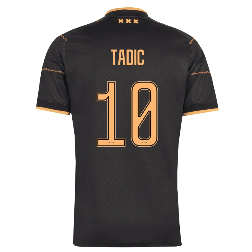 Danxen Femme Maillot Dusan Tadic #10 Noir Orange Tenues Extérieur 2026/27 T-Shirt