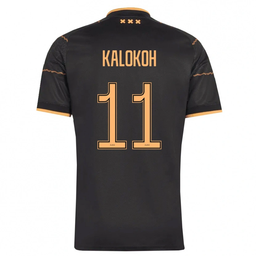 Danxen Femme Maillot David Kalokoh #11 Noir Orange Tenues Extérieur 2026/27 T-Shirt