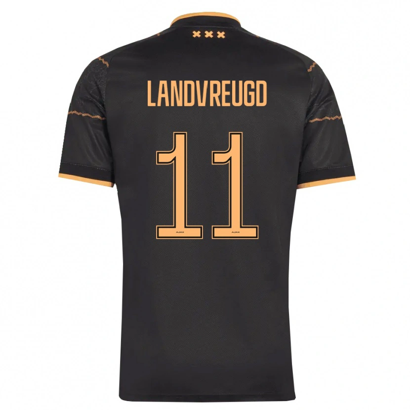 Danxen Femme Maillot Nafairon Landvreugd #11 Noir Orange Tenues Extérieur 2026/27 T-Shirt