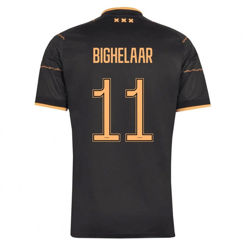 Danxen Femme Maillot Marjolijn Van Den Bighelaar #11 Noir Orange Tenues Extérieur 2026/27 T-Shirt