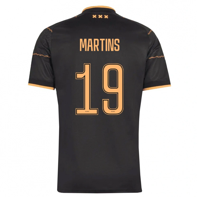 Danxen Femme Maillot Lulinho Martins #19 Noir Orange Tenues Extérieur 2026/27 T-Shirt