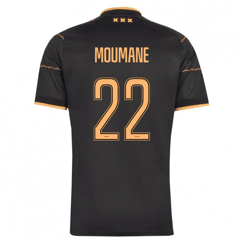 Danxen Femme Maillot Anass Moumane #22 Noir Orange Tenues Extérieur 2026/27 T-Shirt