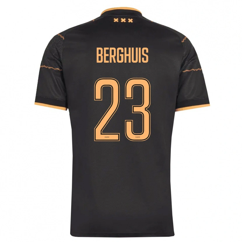 Danxen Femme Maillot Steven Berghuis #23 Noir Orange Tenues Extérieur 2026/27 T-Shirt