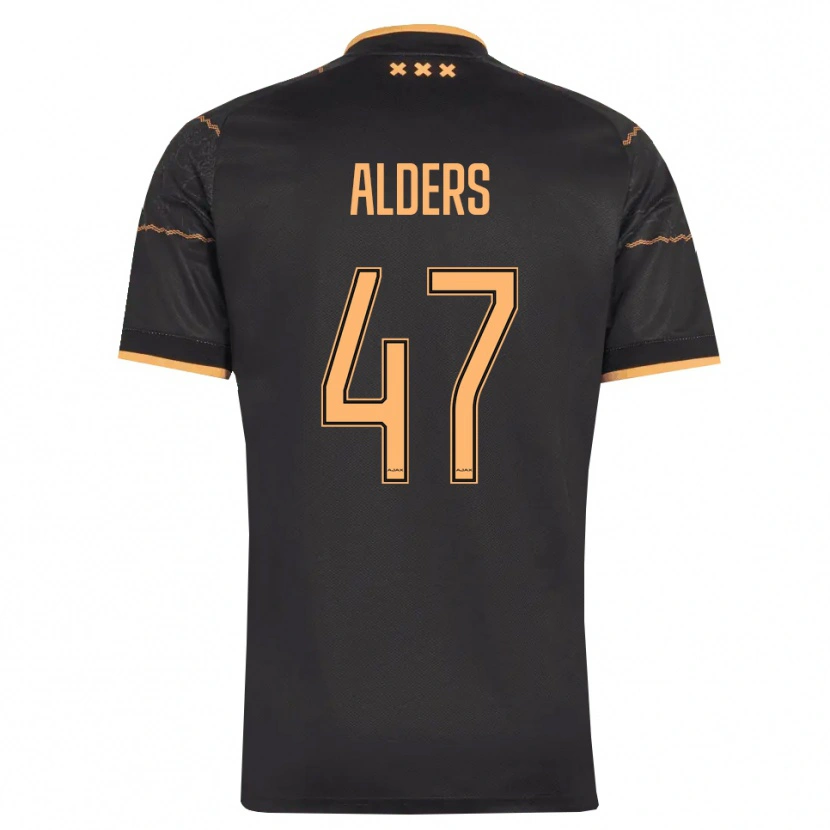 Danxen Femme Maillot Gerald Alders #47 Noir Orange Tenues Extérieur 2026/27 T-Shirt