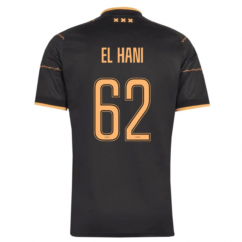 Danxen Femme Maillot Aymean El Hani #62 Noir Orange Tenues Extérieur 2026/27 T-Shirt