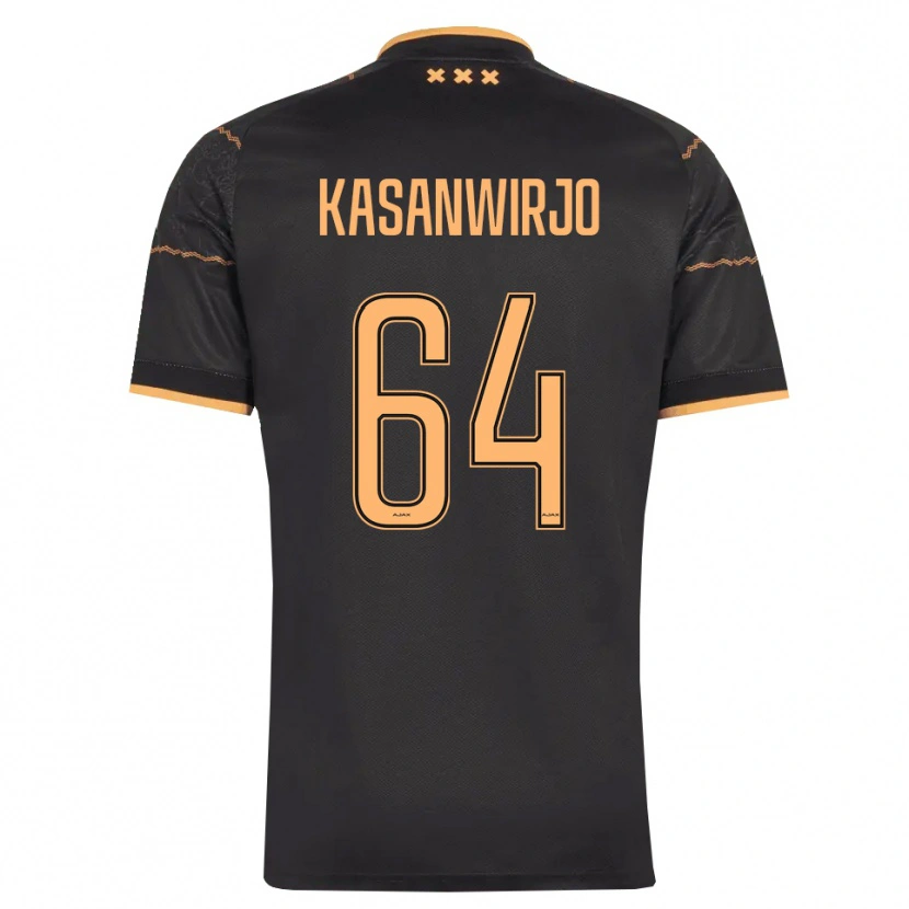 Danxen Femme Maillot Kennynho Kasanwirjo #64 Noir Orange Tenues Extérieur 2026/27 T-Shirt