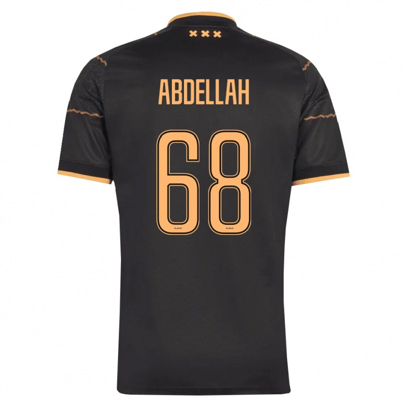 Danxen Femme Maillot Abdellah Ouazane #68 Noir Orange Tenues Extérieur 2026/27 T-Shirt