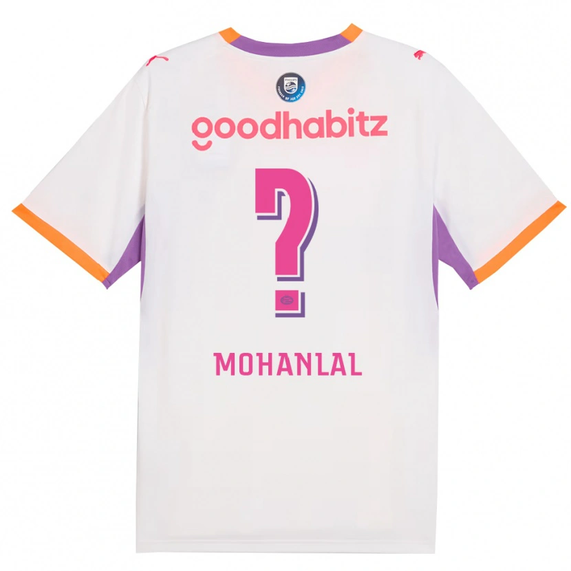 Danxen Femme Maillot Pawan Mohanlal #0 Blanc Violet Orange Tenues Extérieur 2026/27 T-Shirt