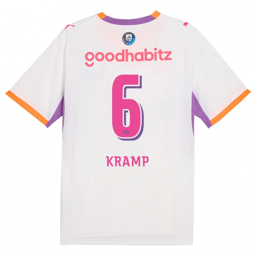 Danxen Femme Maillot Michael Kramp #6 Blanc Violet Orange Tenues Extérieur 2026/27 T-Shirt