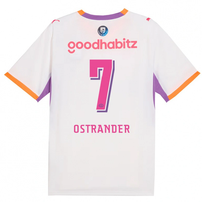 Danxen Femme Maillot William Ostrander #7 Blanc Violet Orange Tenues Extérieur 2026/27 T-Shirt