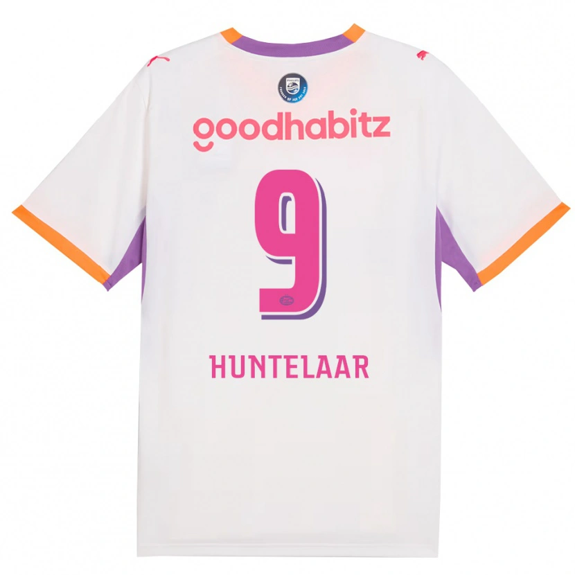 Danxen Femme Maillot Seb Huntelaar #9 Blanc Violet Orange Tenues Extérieur 2026/27 T-Shirt