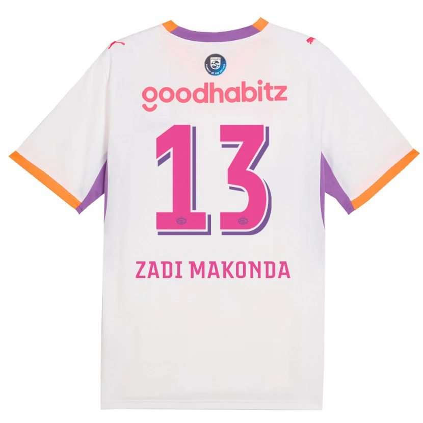 Danxen Femme Maillot David Zadi Makonda #13 Blanc Violet Orange Tenues Extérieur 2026/27 T-Shirt