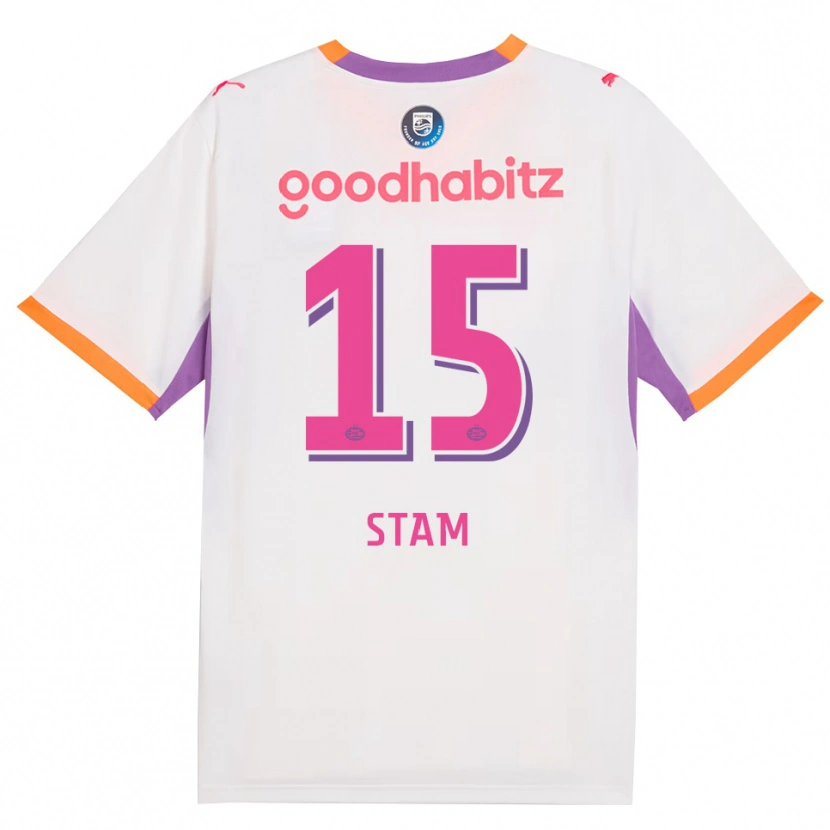 Danxen Femme Maillot Dyran Stam #15 Blanc Violet Orange Tenues Extérieur 2026/27 T-Shirt