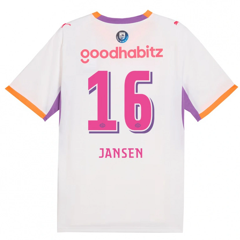 Danxen Femme Maillot Sem Jansen #16 Blanc Violet Orange Tenues Extérieur 2026/27 T-Shirt