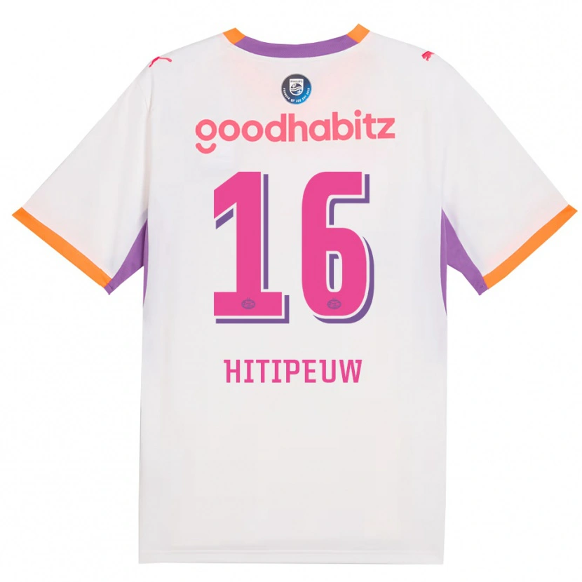 Danxen Femme Maillot Thaliro Hitipeuw #16 Blanc Violet Orange Tenues Extérieur 2026/27 T-Shirt