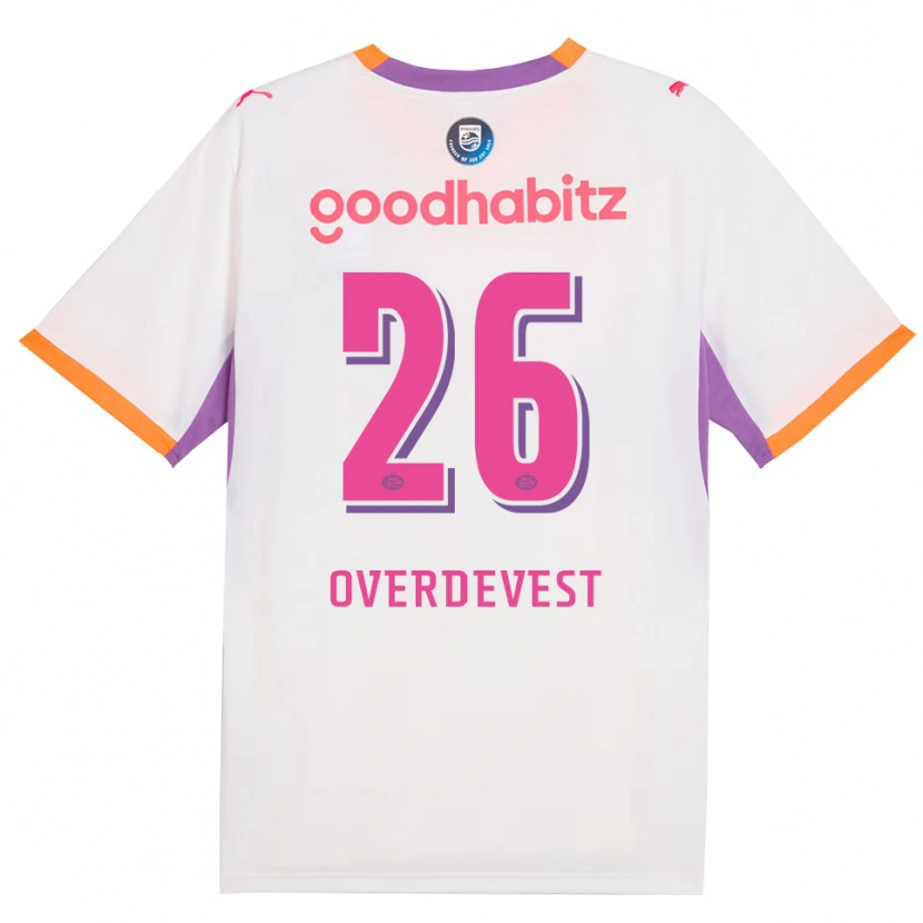 Danxen Femme Maillot Marco Overdevest #26 Blanc Violet Orange Tenues Extérieur 2026/27 T-Shirt