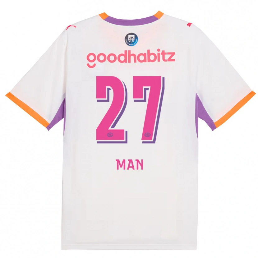 Danxen Femme Maillot Dennis Man #27 Blanc Violet Orange Tenues Extérieur 2026/27 T-Shirt