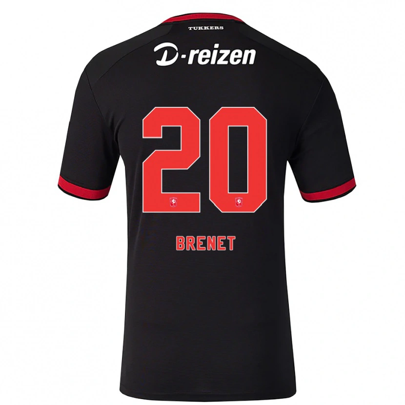 Danxen Femme Maillot Joshua Brenet #20 Rouge Blanc Noir Tenues Extérieur 2026/27 T-Shirt