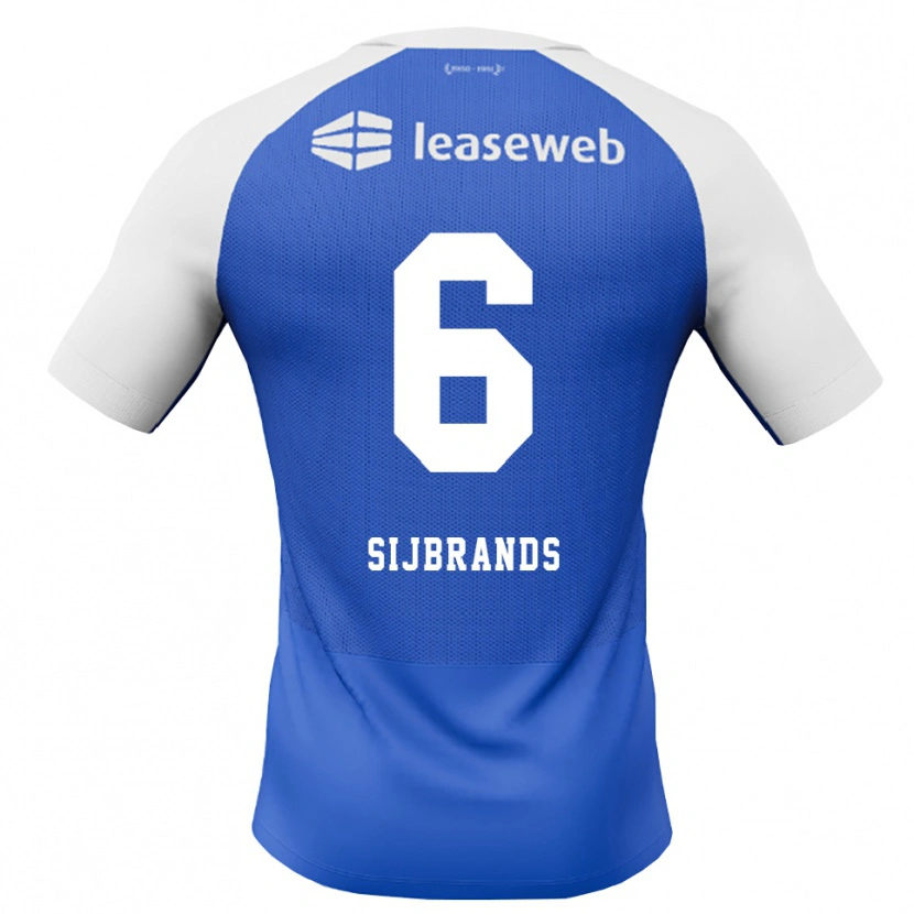 Danxen Femme Maillot Julian Sijbrands #6 Dodgerblue Rouge Blanc Tenues Extérieur 2026/27 T-Shirt