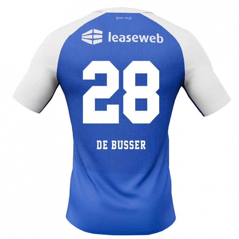 Danxen Femme Maillot Jari De Busser #28 Dodgerblue Rouge Blanc Tenues Extérieur 2026/27 T-Shirt