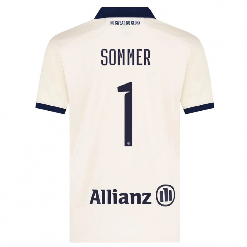 Danxen Femme Maillot Yann Sommer #1 Beige Noir Tenues Extérieur 2026/27 T-Shirt