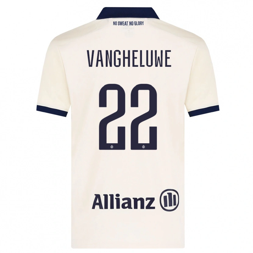 Danxen Femme Maillot Jody Vangheluwe #22 Beige Noir Tenues Extérieur 2026/27 T-Shirt