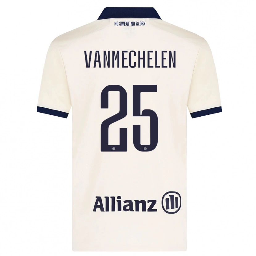 Danxen Femme Maillot Davinia Vanmechelen #25 Beige Noir Tenues Extérieur 2026/27 T-Shirt