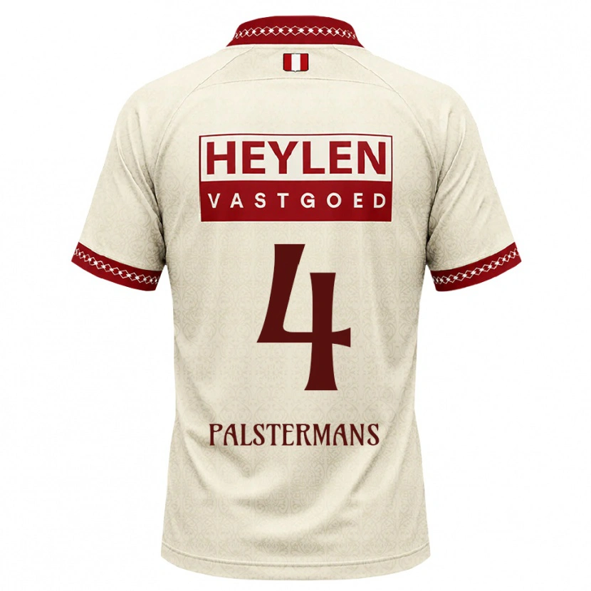 Danxen Femme Maillot Jasper Palstermans #4 Beige Rouge Tenues Extérieur 2026/27 T-Shirt