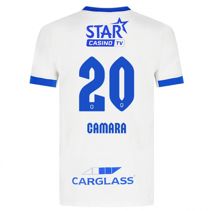 Danxen Femme Maillot Ali Camara #20 Blanc Bleu Tenues Extérieur 2026/27 T-Shirt