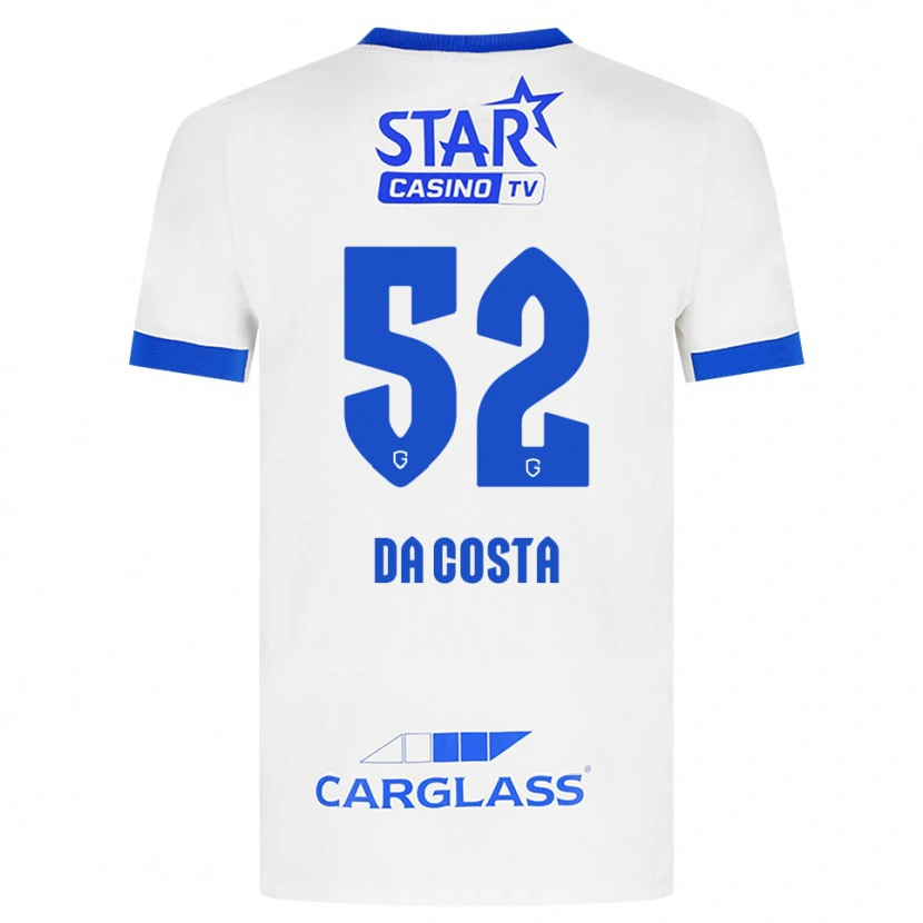 Danxen Femme Maillot Wilson Da Costa #52 Blanc Bleu Tenues Extérieur 2026/27 T-Shirt