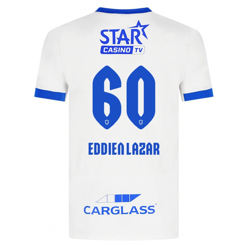 Danxen Femme Maillot Saif Eddien Lazar #60 Blanc Bleu Tenues Extérieur 2026/27 T-Shirt