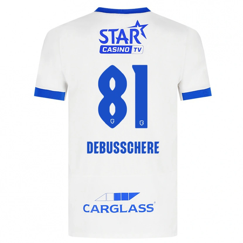 Danxen Femme Maillot Vic Debusschere #81 Blanc Bleu Tenues Extérieur 2026/27 T-Shirt