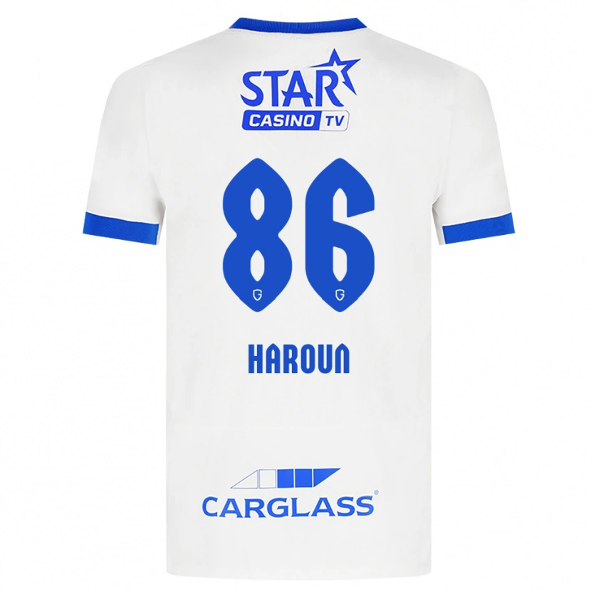 Danxen Femme Maillot Kenan Haroun #86 Blanc Bleu Tenues Extérieur 2026/27 T-Shirt