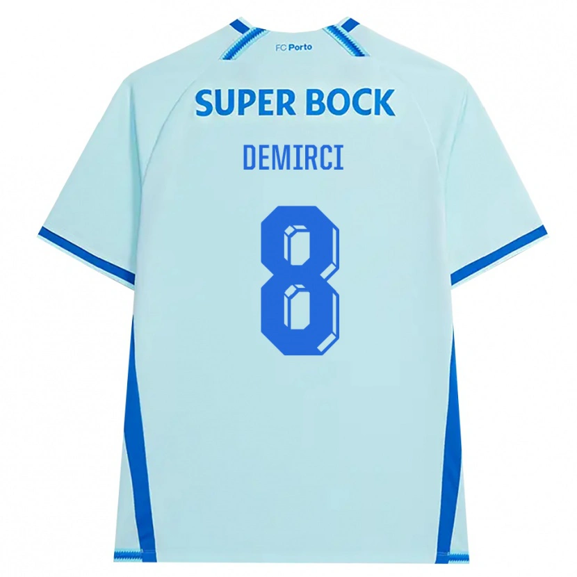 Danxen Femme Maillot Rayan Demirci #8 Cyan Clair Bleu Troisieme 2026/27 T-Shirt