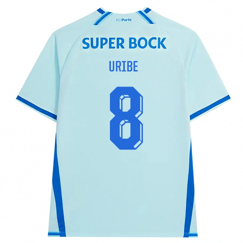 Danxen Femme Maillot Mateus Uribe #8 Cyan Clair Bleu Troisieme 2026/27 T-Shirt