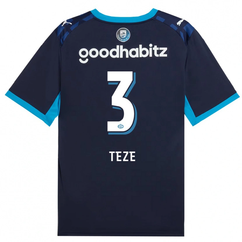 Danxen Femme Maillot Jordan Teze #3 Dodgerblue Royalblue Troisieme 2026/27 T-Shirt