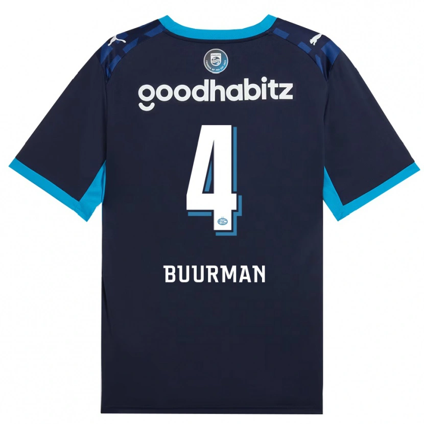 Danxen Femme Maillot Veerle Buurman #4 Dodgerblue Royalblue Troisieme 2026/27 T-Shirt