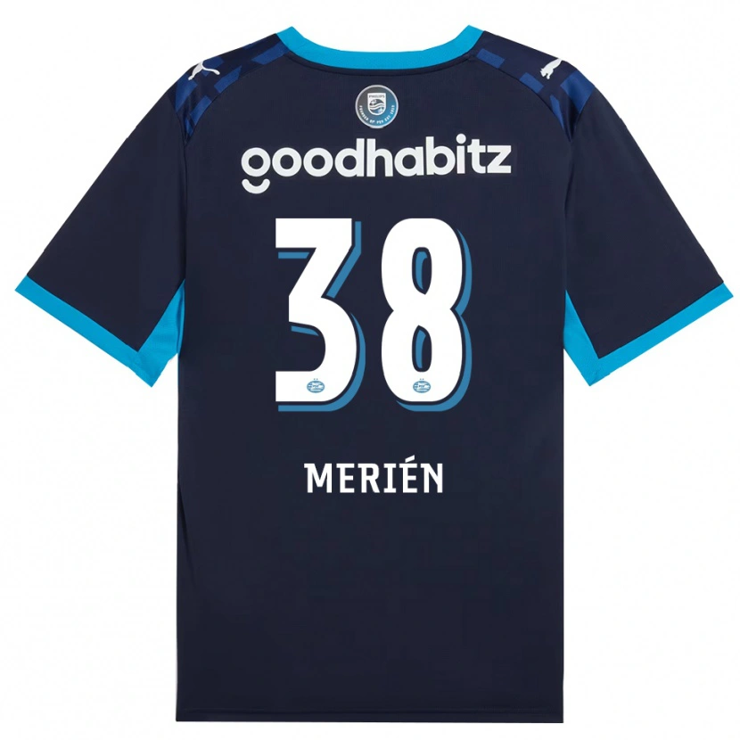 Danxen Femme Maillot Fabian Merién #38 Dodgerblue Royalblue Troisieme 2026/27 T-Shirt