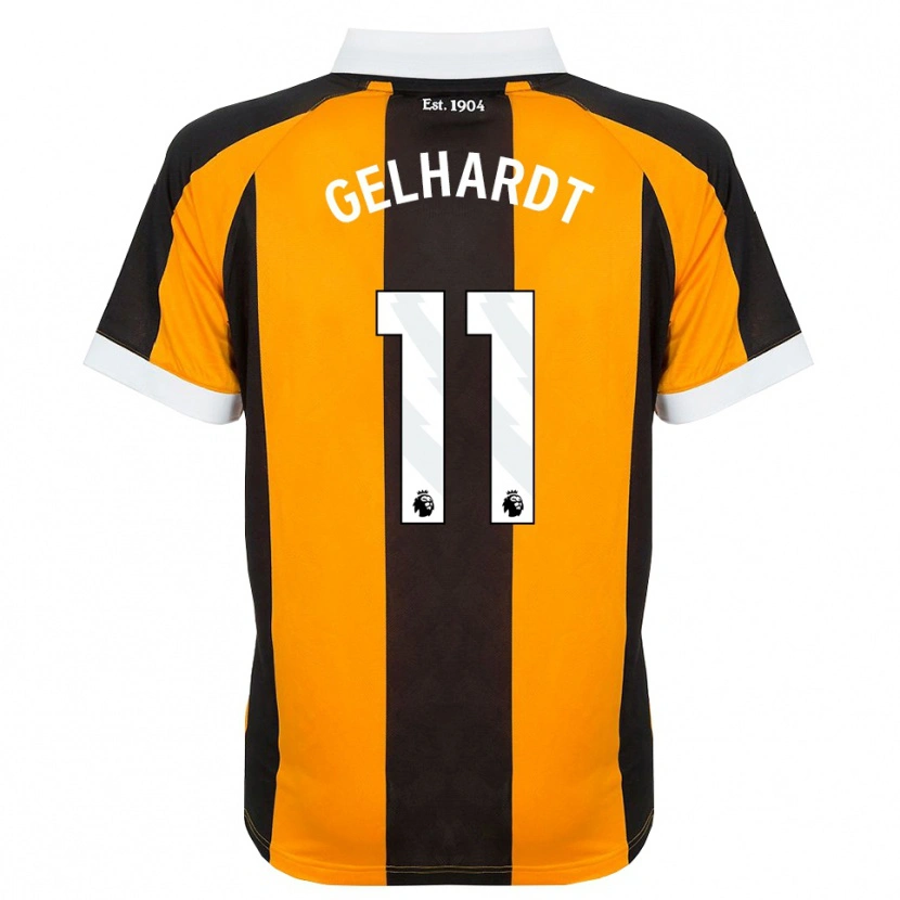 Danxen Femme Maillot Joe Gelhardt #11 Orange Noir Blanc Tenues Domicile 2026/27 T-Shirt