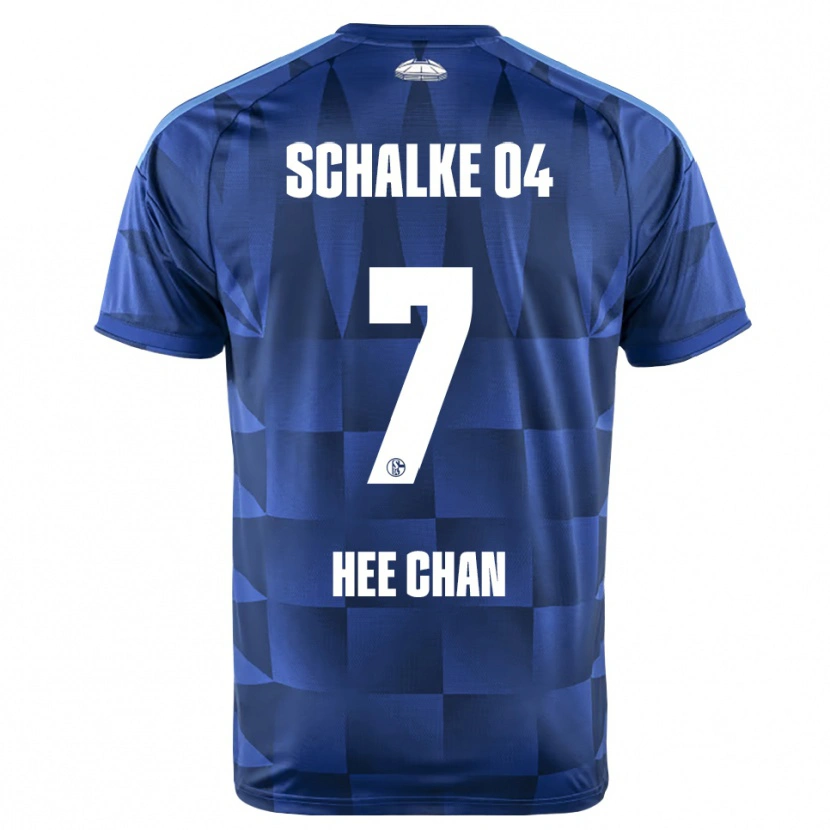 Danxen Femme Maillot Hee-Chan Hwang #7 Bleu Foncé Jaune Blanc Tenues Domicile 2026/27 T-Shirt