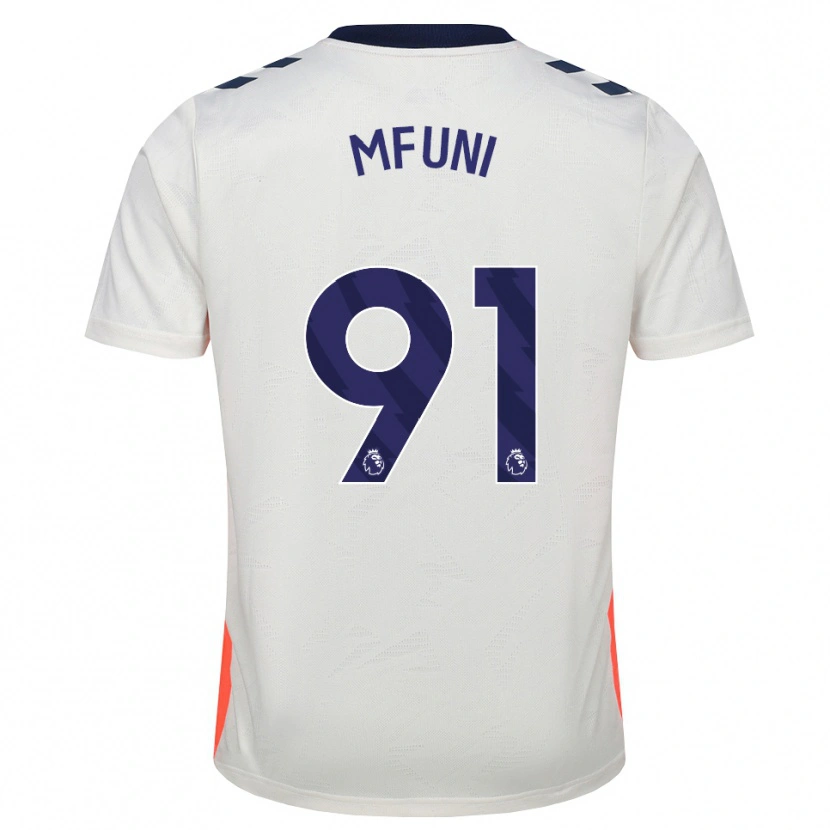 Danxen Femme Maillot Stephen Mfuni #91 Blanc Orange Bleu Royal Tenues Extérieur 2026/27 T-Shirt