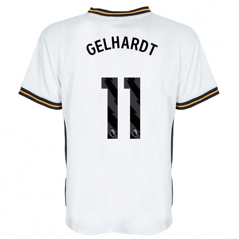 Danxen Femme Maillot Joe Gelhardt #11 Blanc Orange Noir Tenues Extérieur 2026/27 T-Shirt