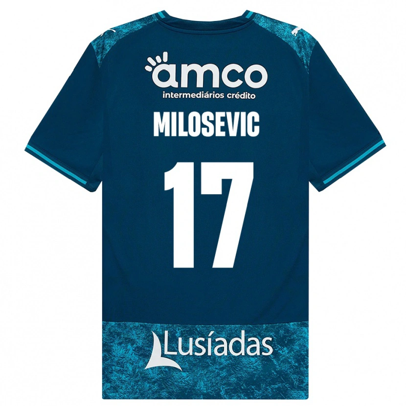 Danxen Femme Maillot Jovan Milosevic #17 Darkslategray Mediumturquoise Tenues Extérieur 2026/27 T-Shirt