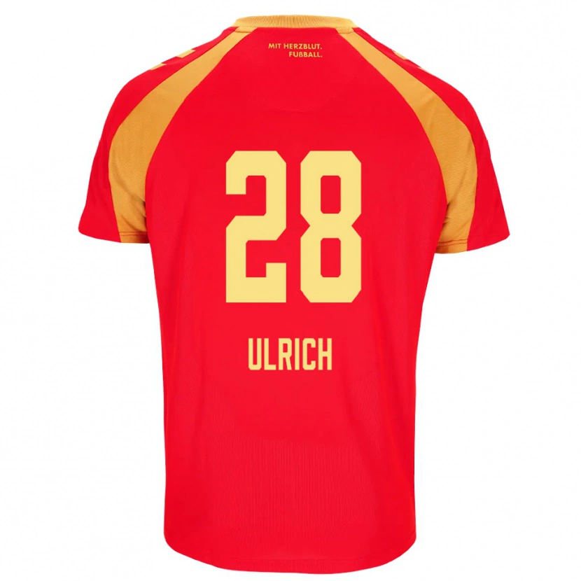 Danxen Femme Maillot Laurin Ulrich #28 Rouge Orange Noir Tenues Extérieur 2026/27 T-Shirt