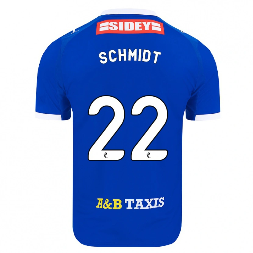Danxen Femme Maillot Danny Schmidt #22 Bleu Rouge Jaune Tenues Domicile 2026/27 T-Shirt