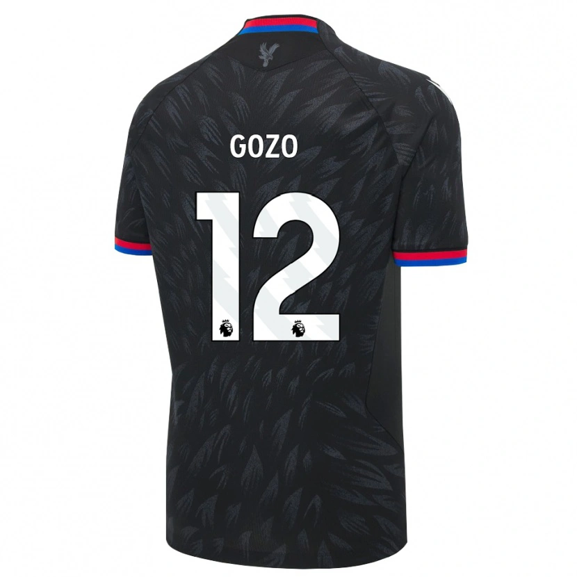 Danxen Enfant Maillot Zavier Gozo #12 Noir Bleu Rouge Tenues Extérieur 2026/27 T-Shirt